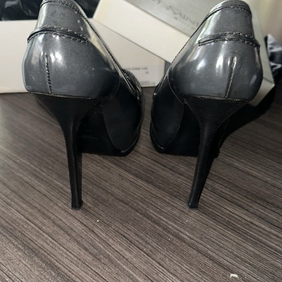 Yves Saint Laurent Tribtoo Platform Moccasin dark grey size 39 - Picture 6 of 12